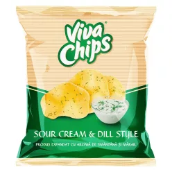 Viva Tejf-kapros chips 50g | 24db/krt