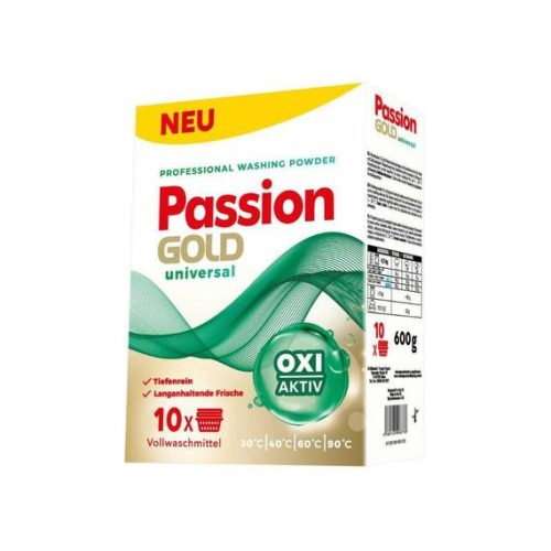 PASSION GOLD mosópor univerzális 600g | 10 mosás | 10db/krt