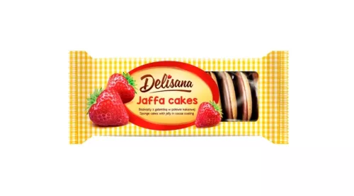 Delisana piskótakorong epres 135g | 20db/krt
