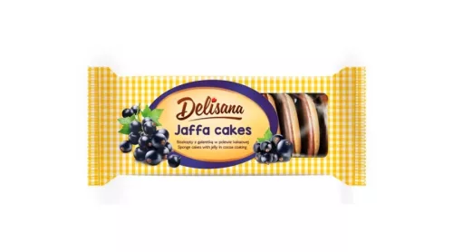 Delisana piskótakorong feketeribizli 135g | 20db/krt