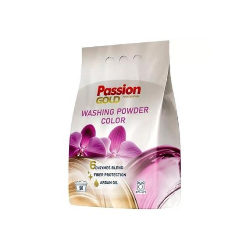 PASSION GOLD mosópor színes - argán olajjal illatosított 5,4kg | 90 mosás