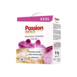   PASSION GOLD mosópor színes - argán olajjal illatosított 6kg | 100 mosás