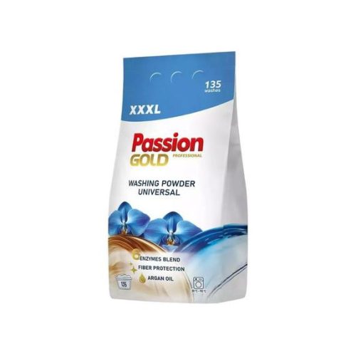 PASSION GOLD mosópor univerzális - argán olajjal illatosított 8,1kg | 135 mosás