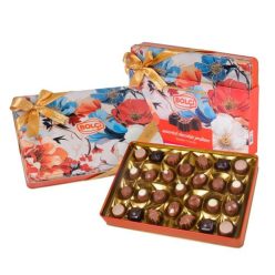 Bolci fémdobozos orange floral válogatás táskával 250g