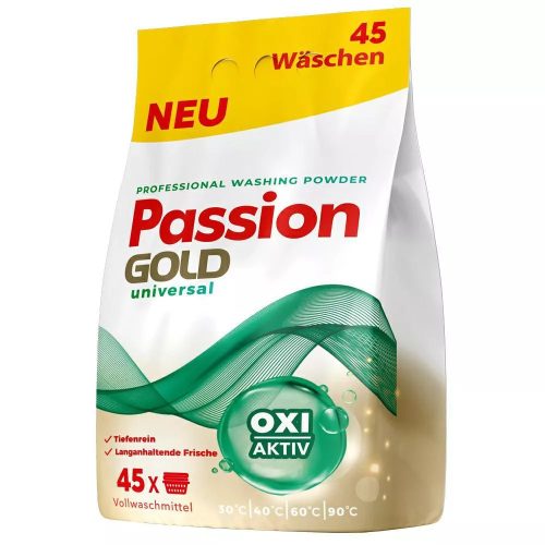 PASSION GOLD mosópor univerzális 2,7kg | 45 mosás | 5db/krt