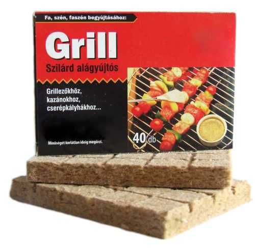Grill szilárd alágyújtós 40 db-os