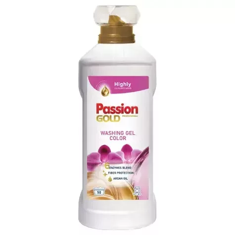 PASSION GOLD mosógél színes - argán olajjal 2L | 50 mosás | 6db/krt