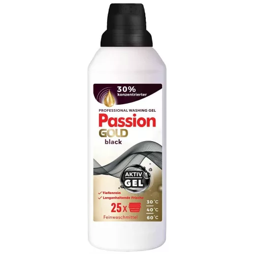 PASSION GOLD mosógél fekete 1L | 25 mosás | 8db/krt