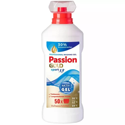 PASSION GOLD mosógél sport 2L | 50 mosás | 6db/krt
