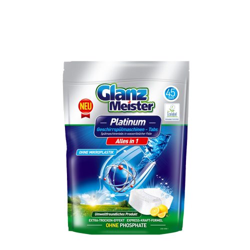 Glanz Meister ECO Label Platinum mosogatógép tabletta 45db | 12db/krt