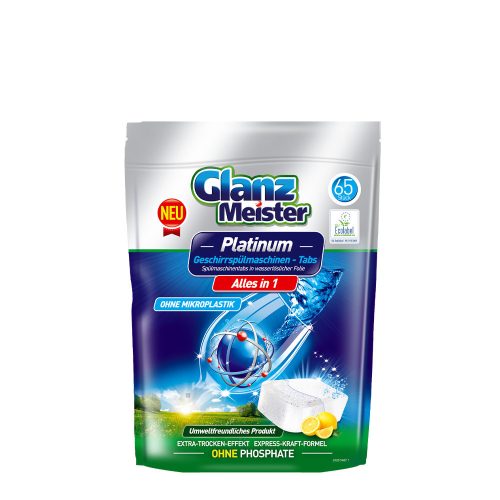 Glanz Meister ECO Label Platinum mosogatógép tabletta 65db | 9db/krt