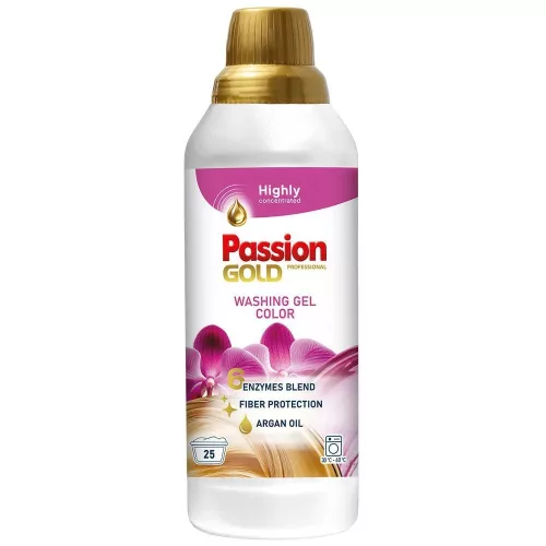 PASSION GOLD mosógél színes - argán olajjal 1L | 25 mosás | 8db/krt