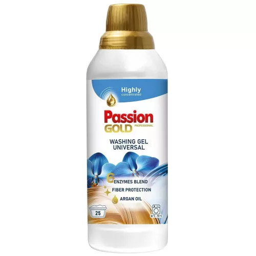 PASSION GOLD mosógél univerzális - argán olajjal 1L | 25 mosás | 8db/krt